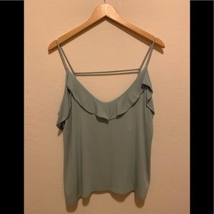 Aqua Flowy Free Press Blouse